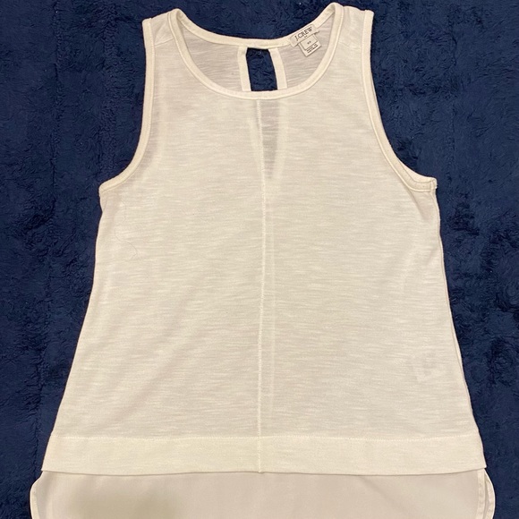 J. Crew | tank top with trim detail - Picture 1 of 5